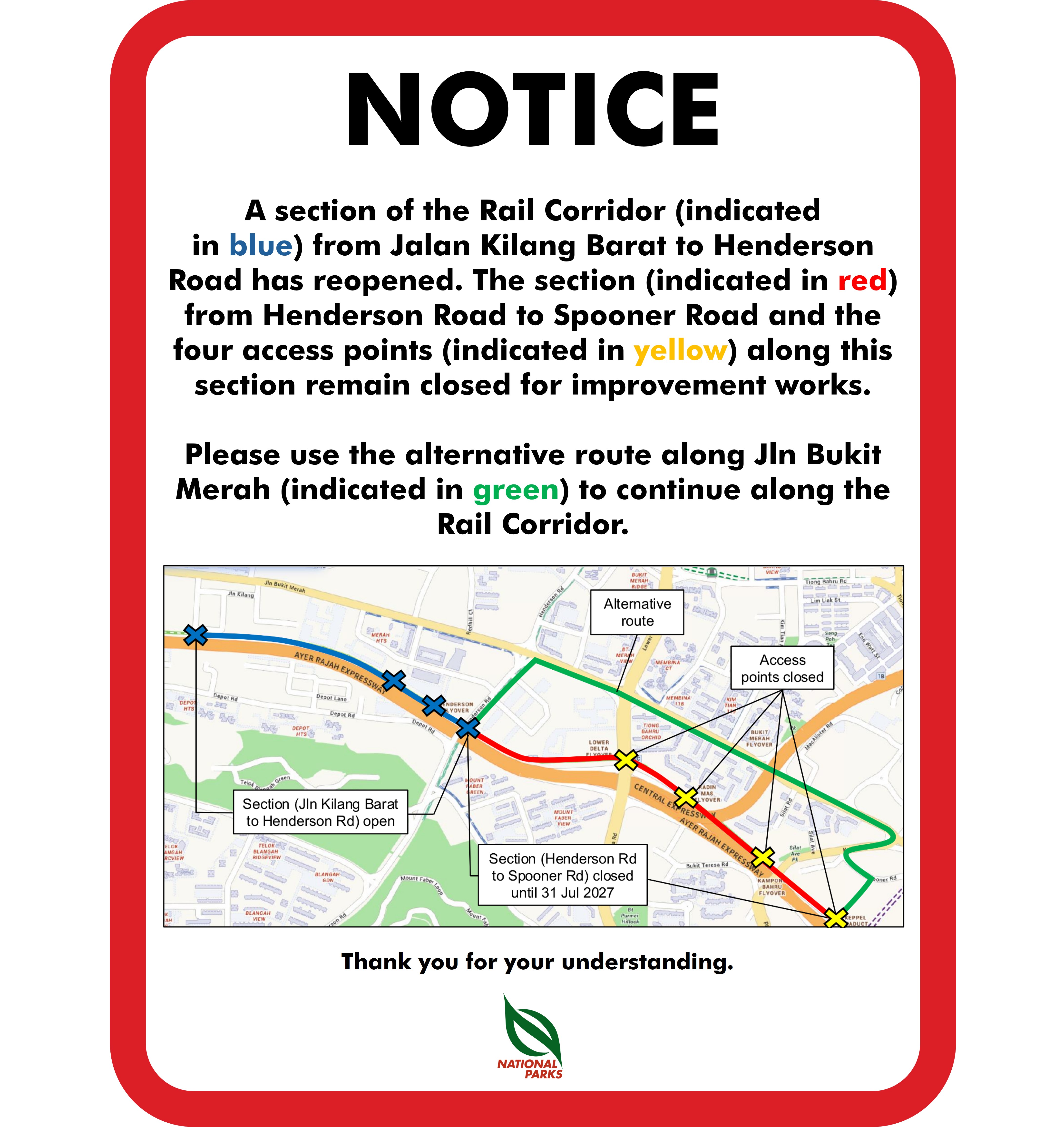 Closure Sign as at March 2026